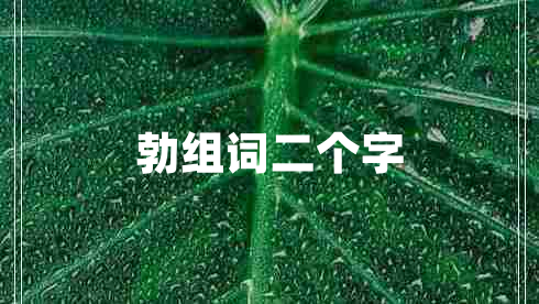 勃组词二个字