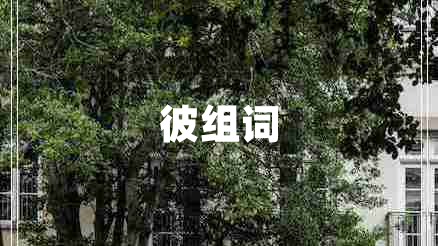 彼组词