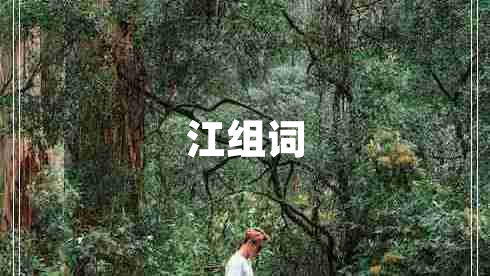 江组词