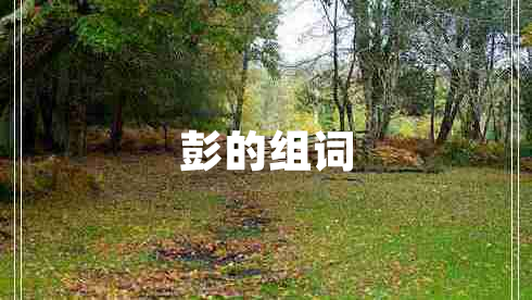 彭的组词