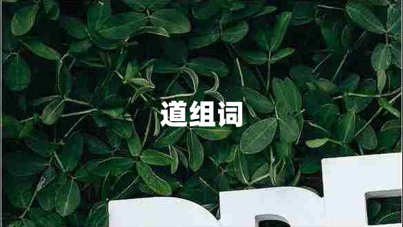 道组词