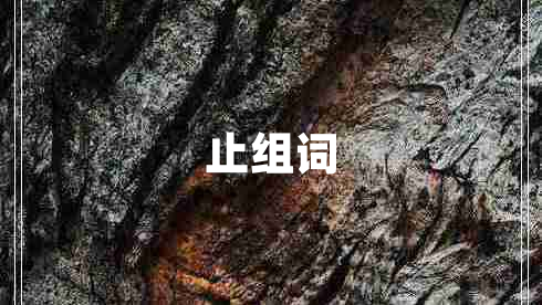止组词