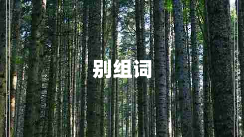 别组词