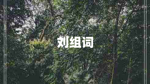 刘组词