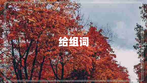 给组词