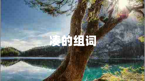 凑的组词