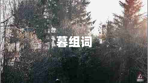 暮组词