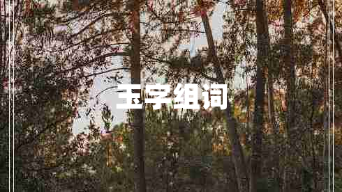 玉字组词