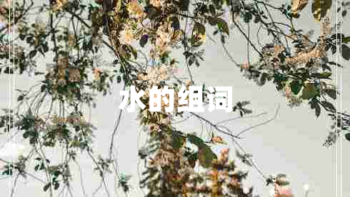 水的组词