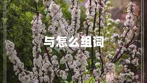 与怎么组词