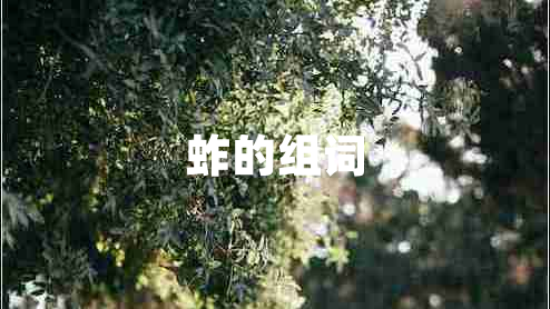 蚱的组词