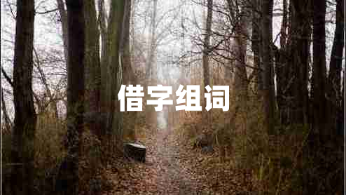 借字组词