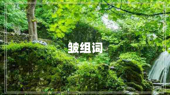 皱组词