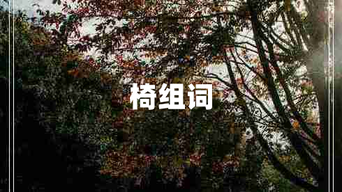 椅组词