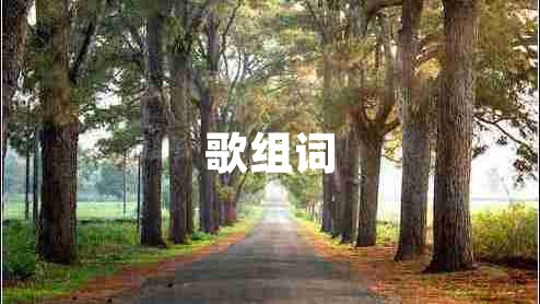 歌组词
