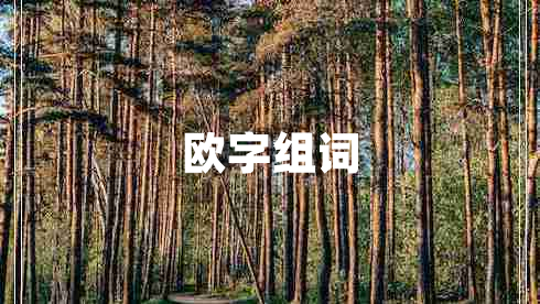 欧字组词 欧字组词