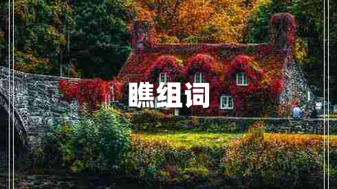 瞧组词