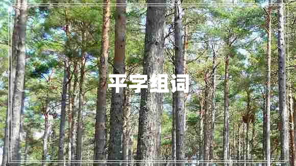 平字组词