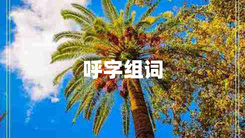 呼字组词