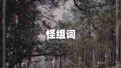 怪组词
