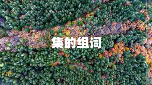 集的组词