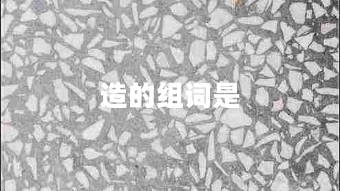 造的组词是 造的组词是