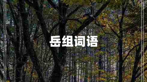岳组词语