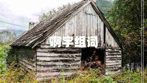 啊字组词