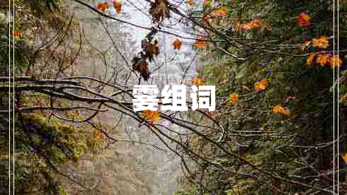 霎组词
