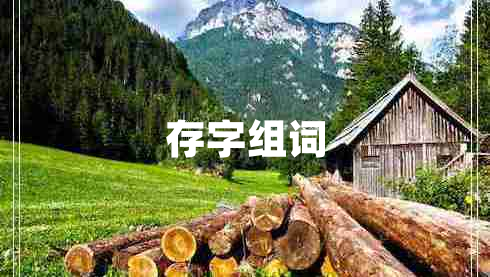 存字组词 存字组词