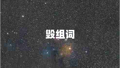 毁组词