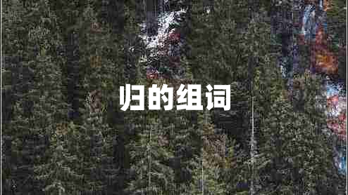 归的组词