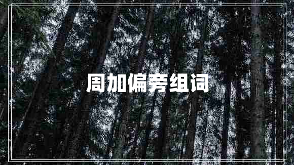 周加偏旁组词