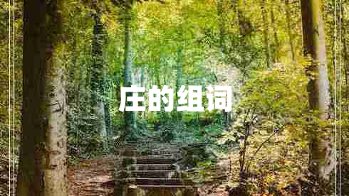 庄的组词