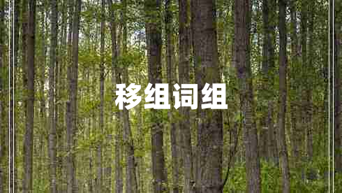 移组词组
