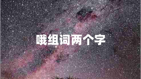 哦组词两个字