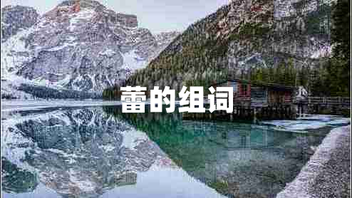 蕾的组词