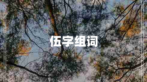 伍字组词