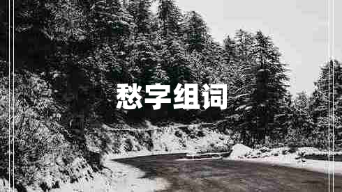 愁字组词