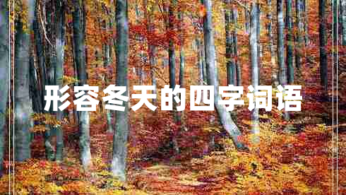 形容冬天的四字词语