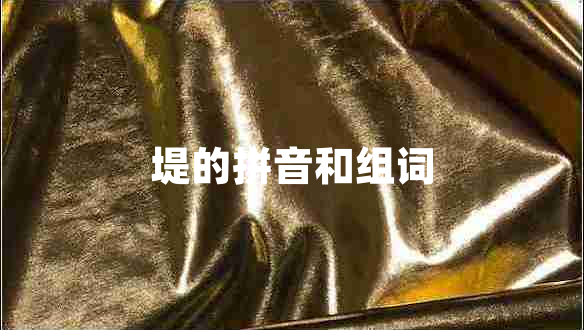 堤的拼音和组词