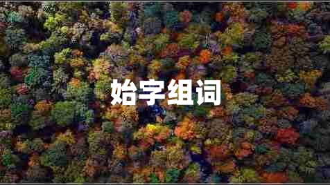 始字组词