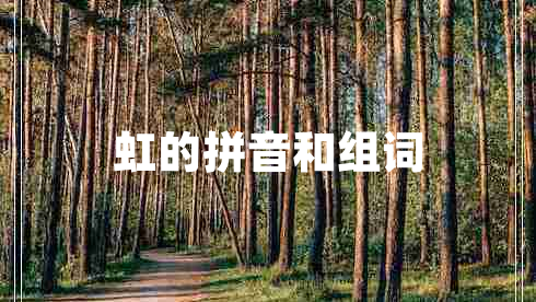 虹的拼音和组词