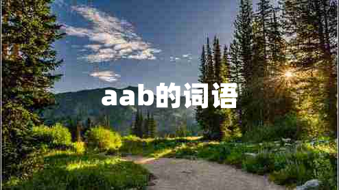 aab的词语