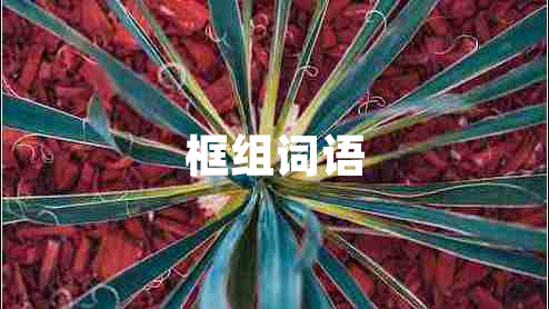 框组词语 框组词语