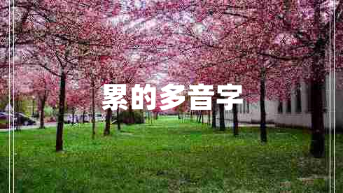 累的多音字