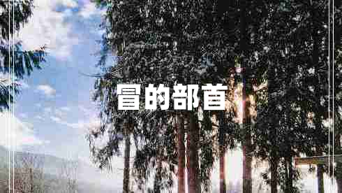 冒的部首
