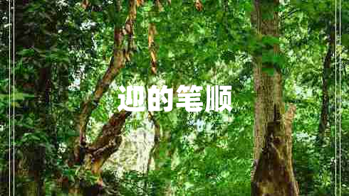 迎的笔顺