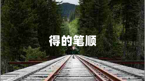 得的笔顺