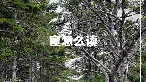 宦怎么读